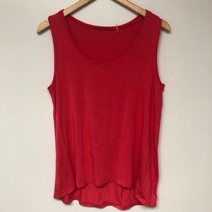 Tahari Sweet Melon High Low Hem Jonie Knit Top